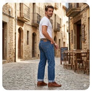 STUNNING Levi’s 501 Original Fit Jeans • Classic Indigo Blue • W38 L32